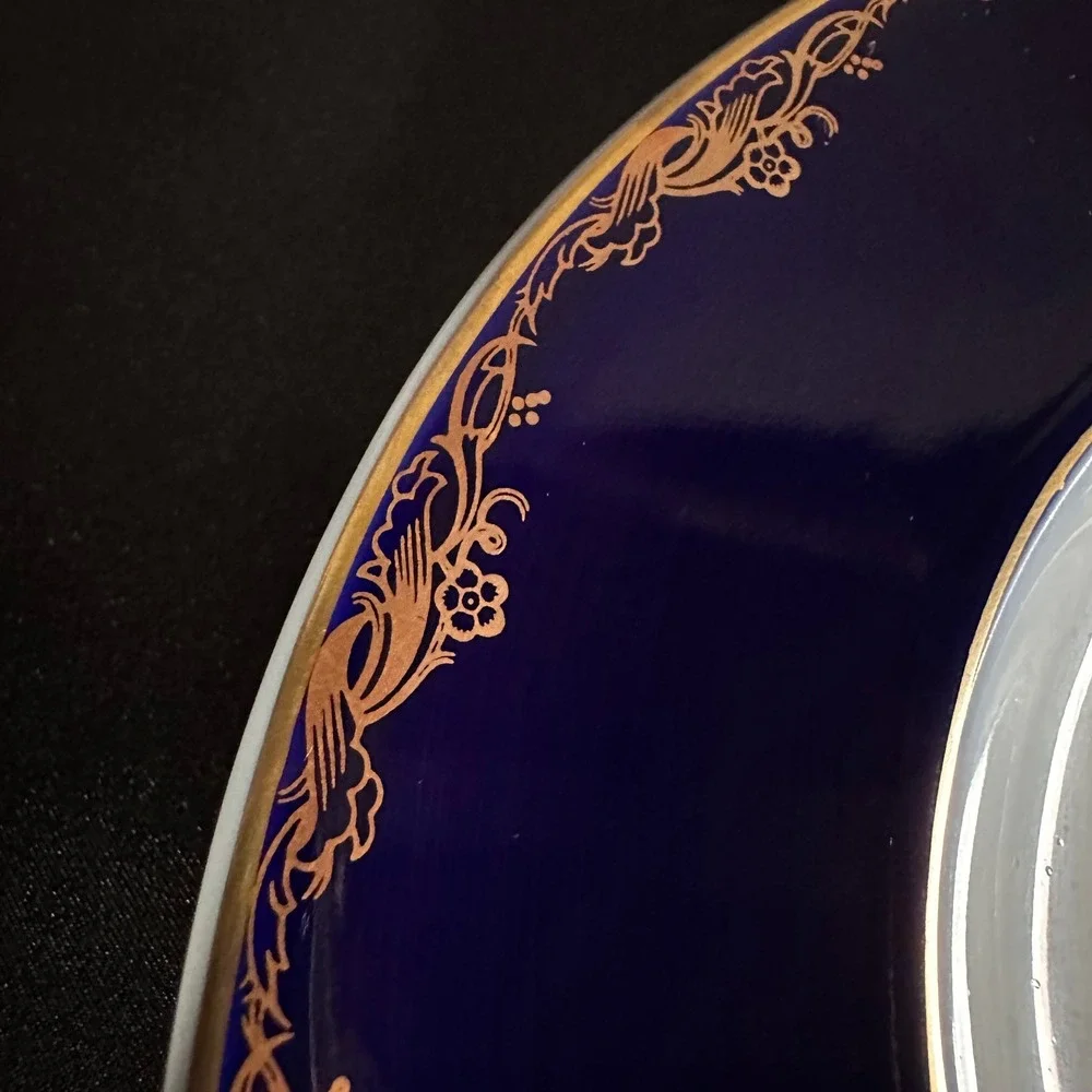 Rosenthal Classic Rose Frederick the Great Cobalt Gold Oval Platter 12.5